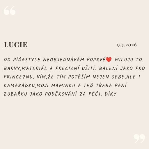 Recenze zákaznice Píďa Style